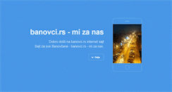 Desktop Screenshot of banovci.rs